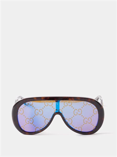 gucci oversized mask sunglasses